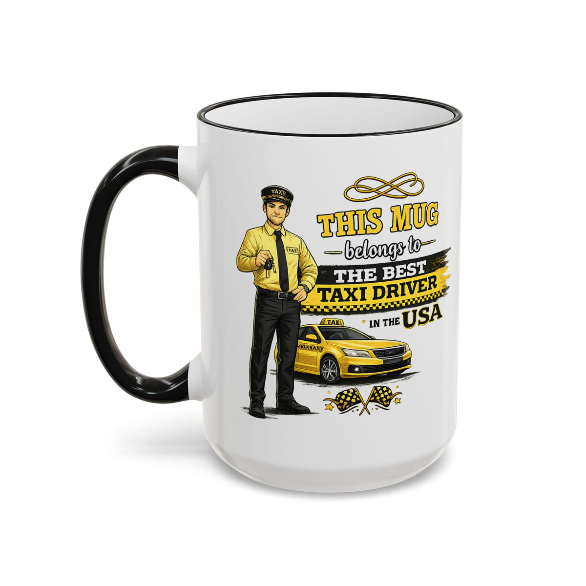 Best Taxi Driver Mug This Mug Belongs To The Best Taxi Driver in the USA, Cab Driver Coffee Mug Gift