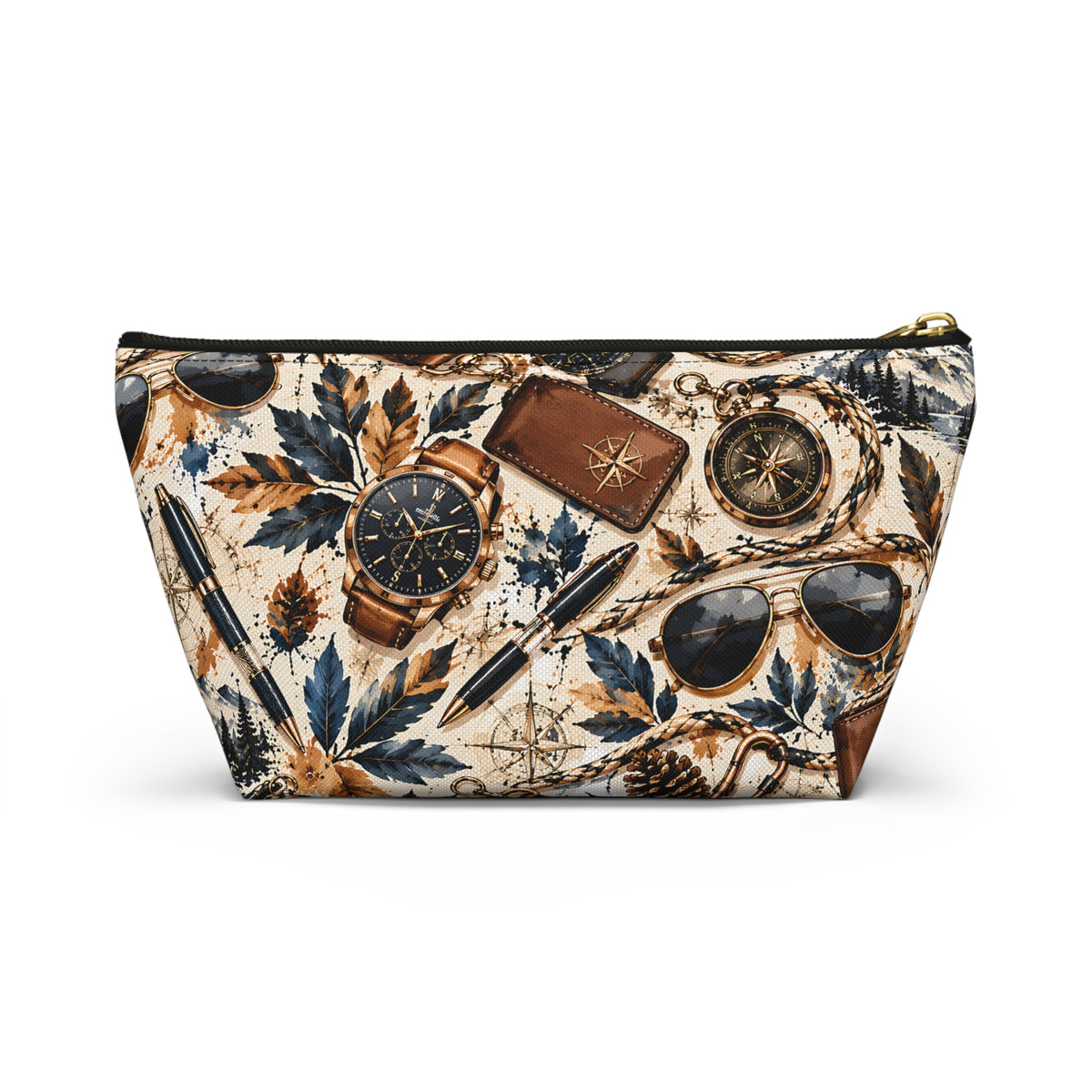 Explorer Adventure Pouch – Vintage Travel & Outdoor Print