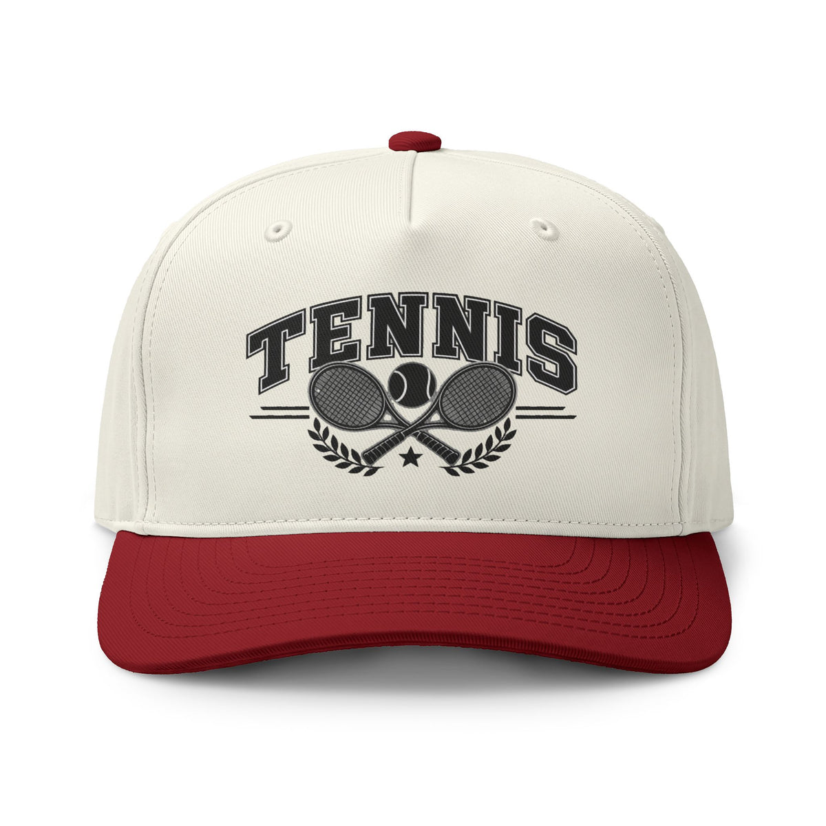 Tennis Two-Tone Cap – Classic Tennis Racket Sports Hat