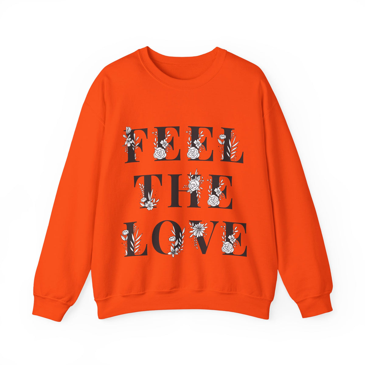 Floral Design Crewneck Sweatshirt