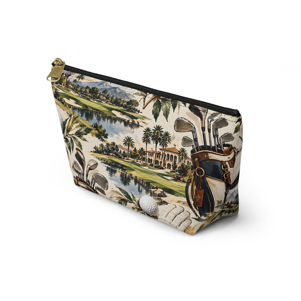 Vintage Golf Pouch – Classic Country Club Print