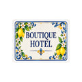 Boutique Hotel Sign – Decorative Ceramic Business Plaque SE7