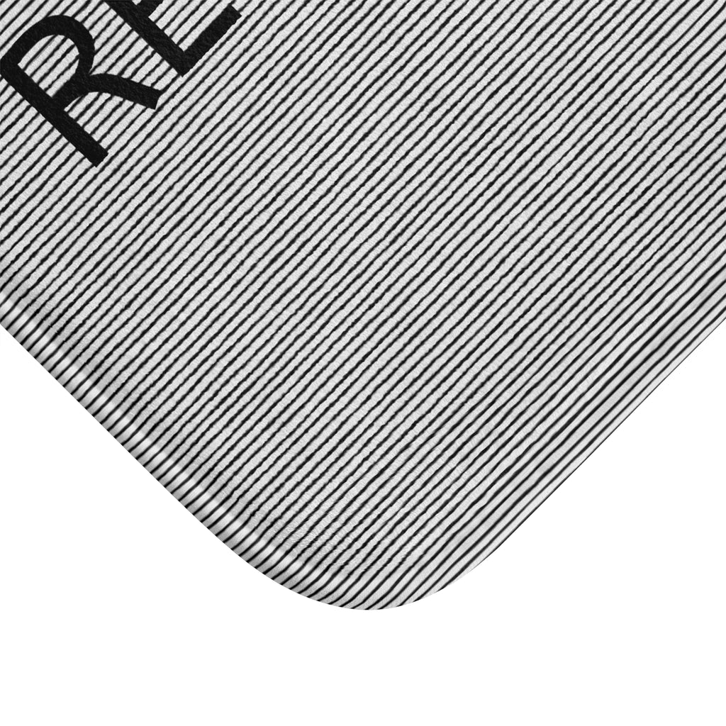 Relax & Unwind Bath Mat – Minimalist Gray Bathroom Decor