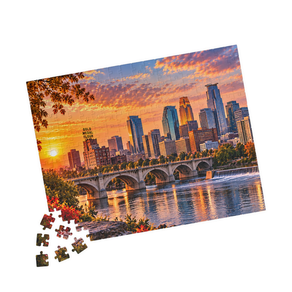 Minneapolis Minnesota Puzzle – City Skyline Jigsaw Puzzle (110, 252, 520, 1014-piece)
