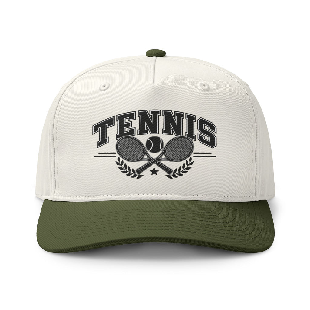 Tennis Two-Tone Cap – Classic Tennis Racket Sports Hat