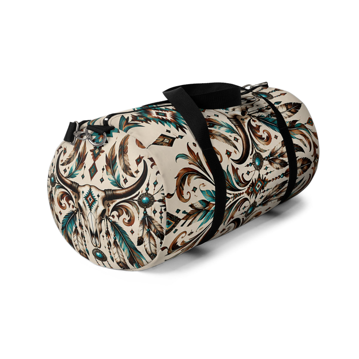 Southwestern Western Duffel Bag – Turquoise Boho Design