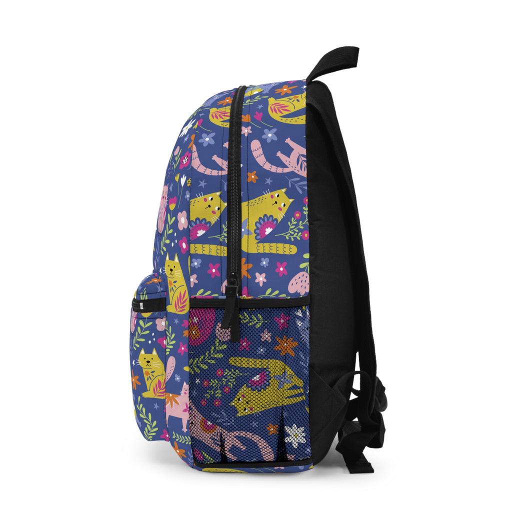 Personalized Cat Backpack with Name – Colorful Cute Kitty Backpack