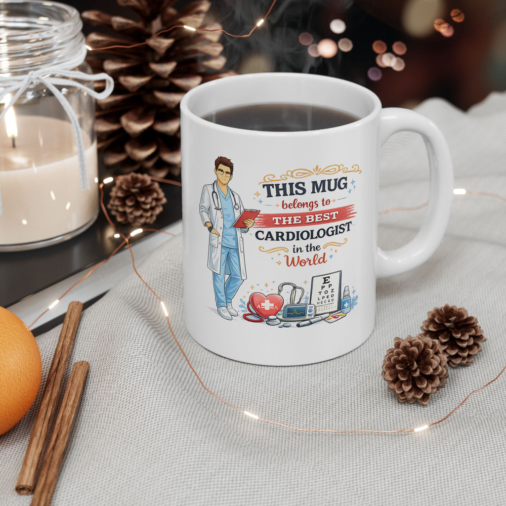 Best Cardiologist Mug This Mug Belongs To The Best Cardiologist in the World, Doctor Coffee Mug Gift