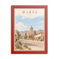 Marfa Texas Vintage Framed Poster – West Texas Desert Wall Art