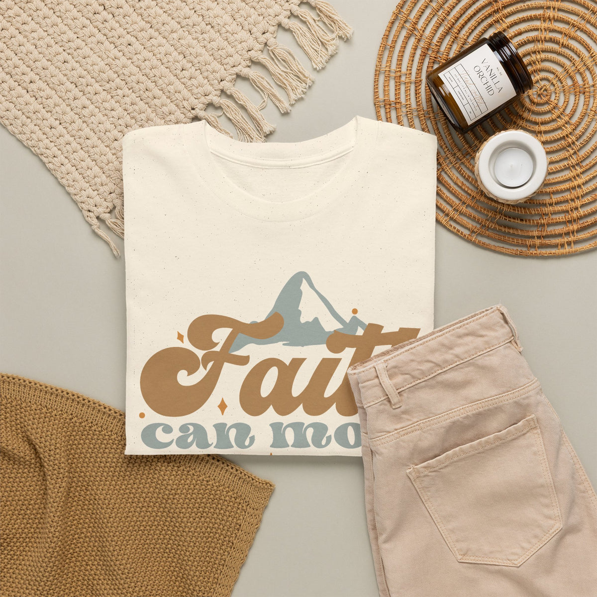 Faith Moves Mountains T-Shirt – Christian Faith Graphic Tee