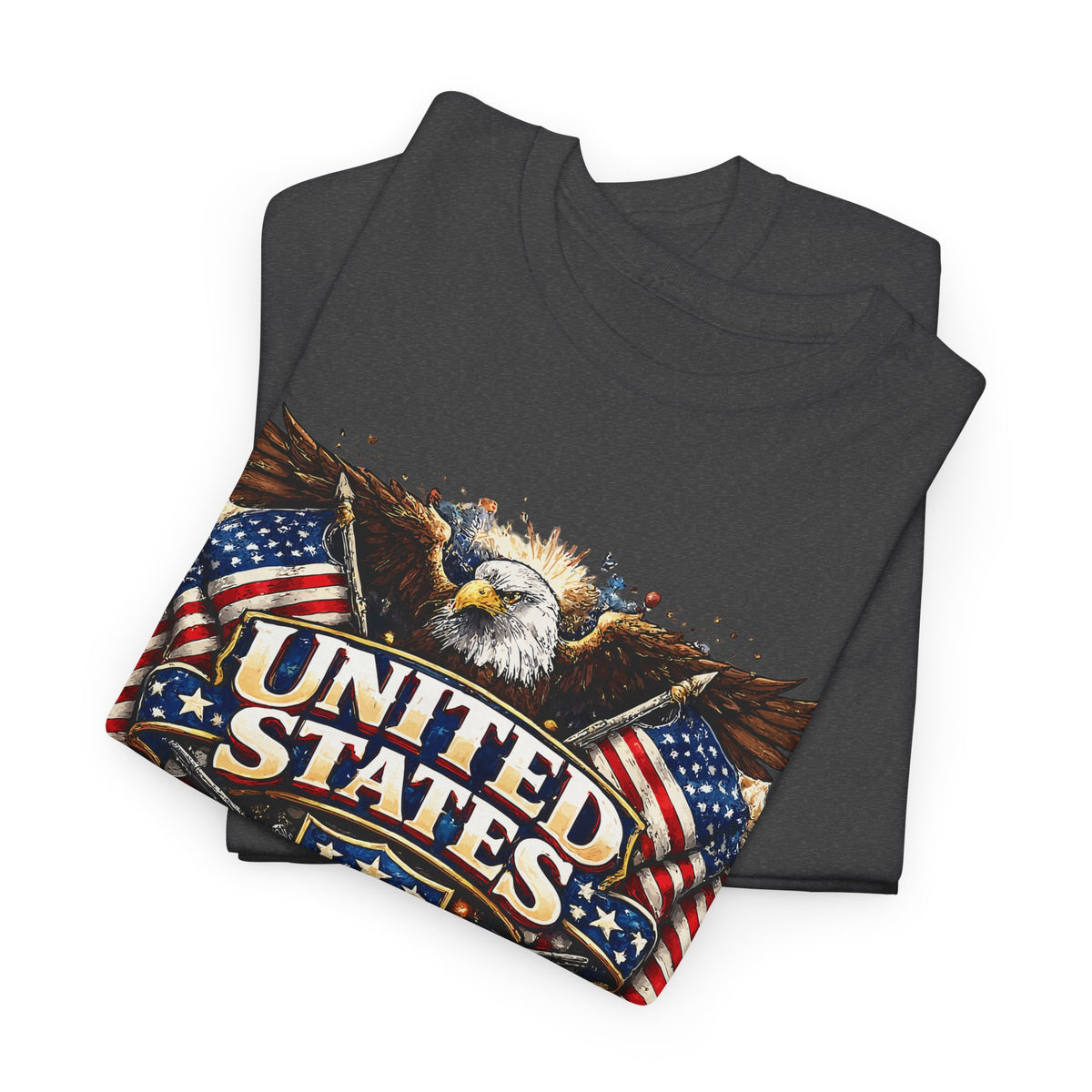 Patriotic USA T-Shirt – American Eagle & US Flag Graphic Tee