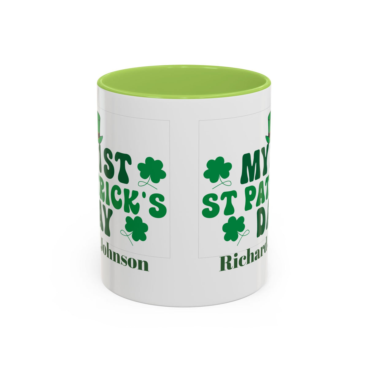 Personalized St. Patrick’s Day Mug with Name – Irish Shamrock Gift
