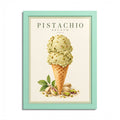 Pistachio Gelato Framed Poster – Vintage Italian Ice Cream Wall Art