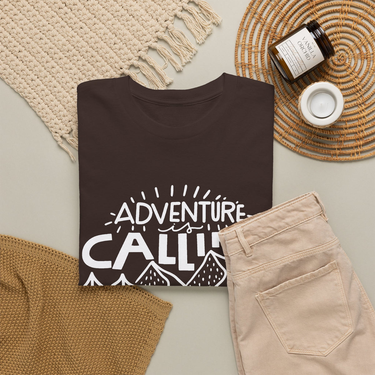 Adventure Is Calling T-Shirt – Outdoor Adventure Graphic Tee