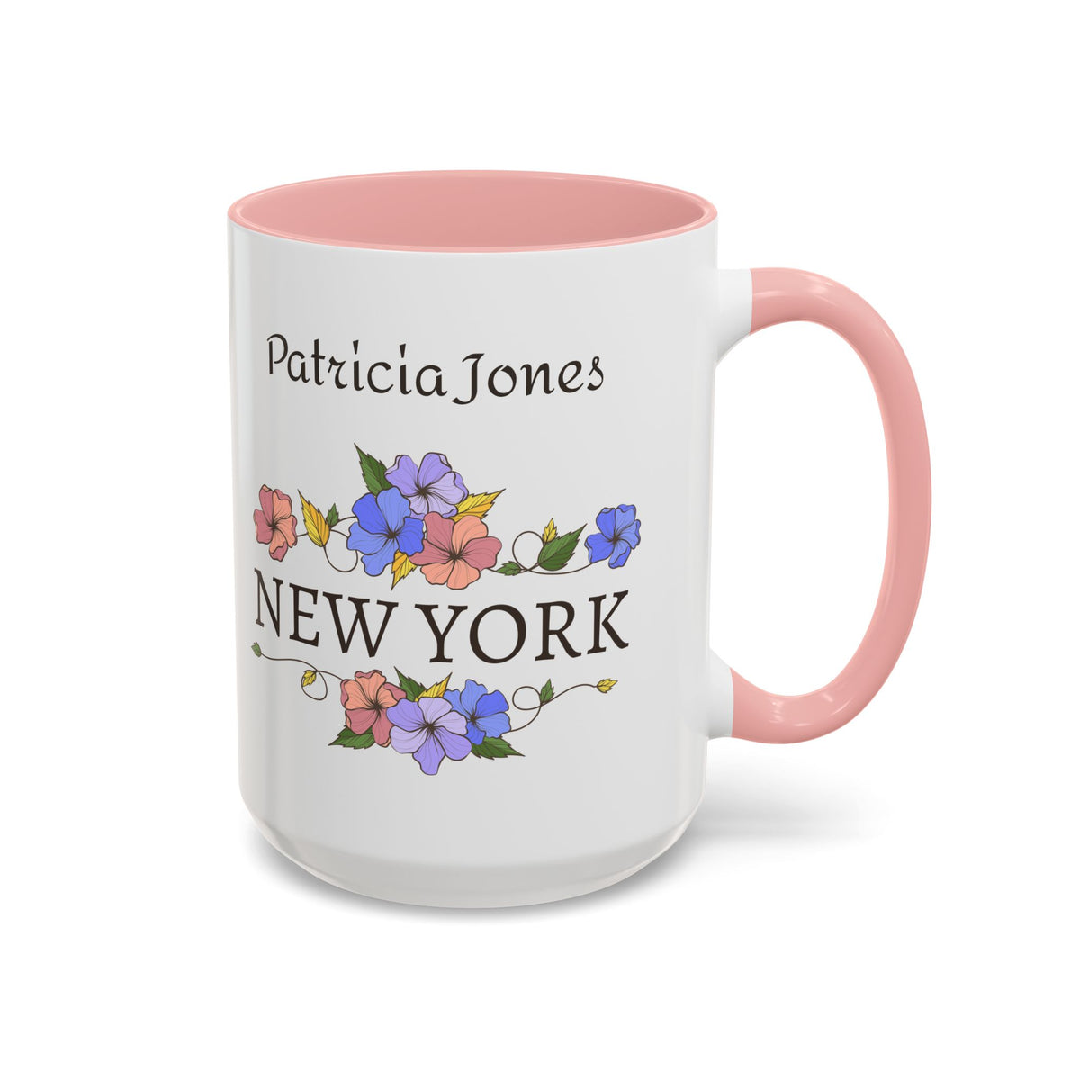 Personalized New York Mug with Name – Floral NYC Gift