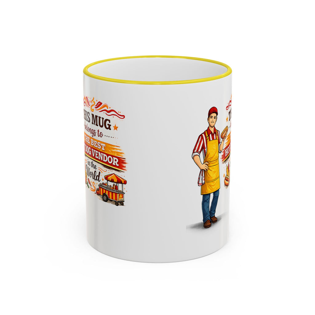 Best Hot Dog Vendor Mug This Mug Belongs To The Best Hot Dog Vendor in the World, Funny Food Seller Gift