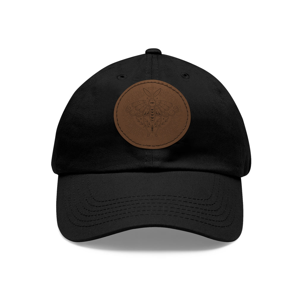 Bee Leather Patch Dad Hat – Cute Nature & Honey Bee Baseball Cap