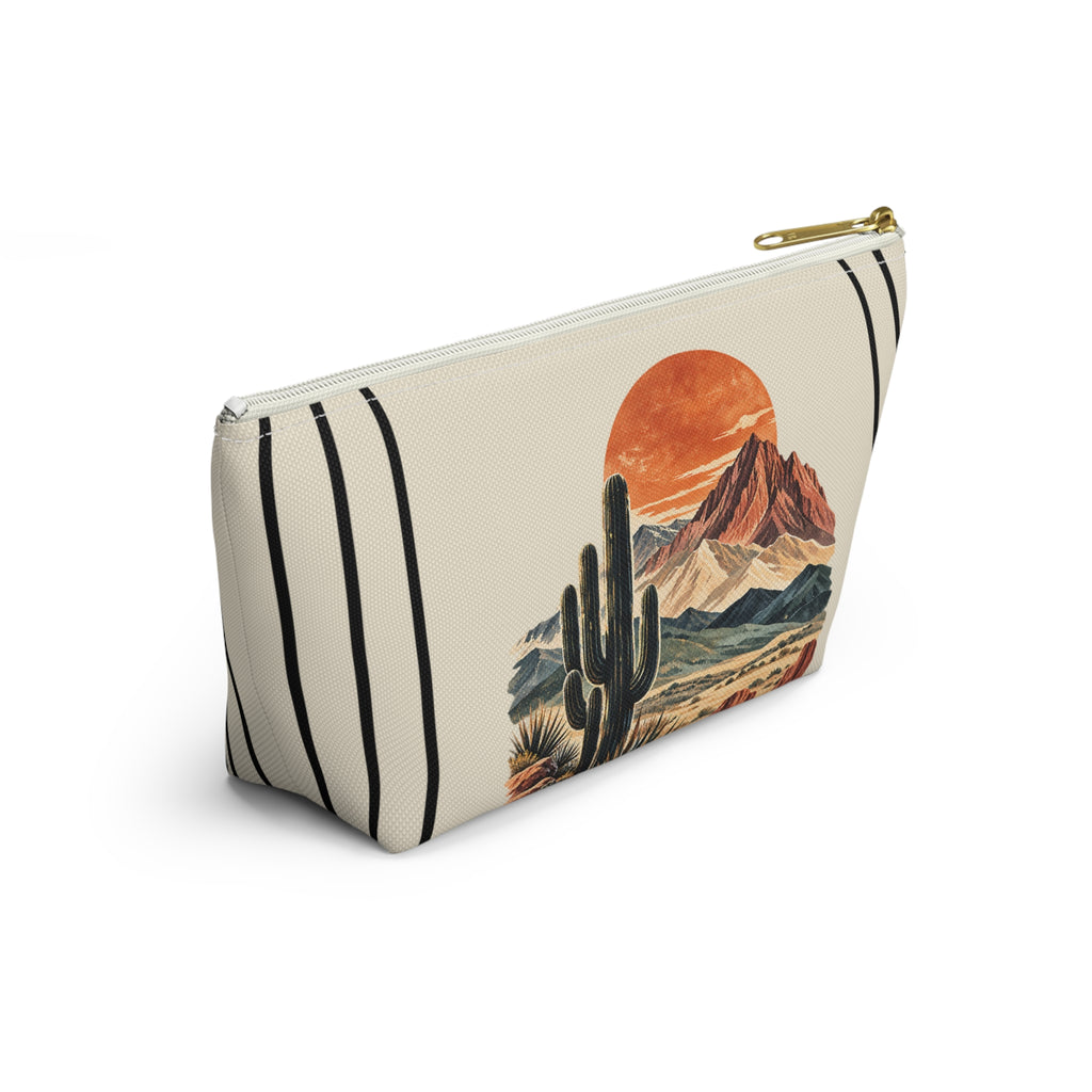 Desert Cactus Pouch – Southwestern Mountain Sunset