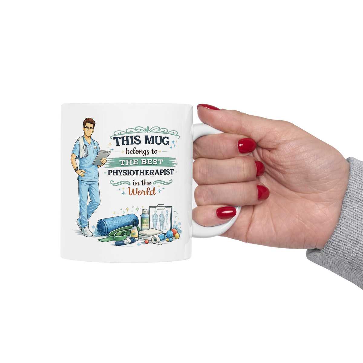 Best Physiotherapist Mug This Mug Belongs To The Best Physiotherapist in the World, Physical Therapist Gift