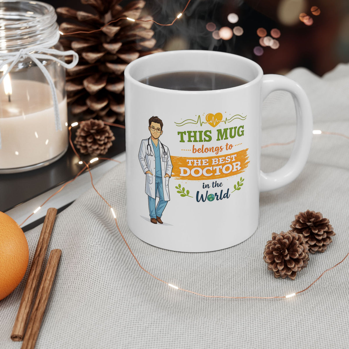 Best Doctor Mug  Funny Doctor Coffee Mug Gift, This Mug Belongs To Doctor, Medical Gift for Doctors