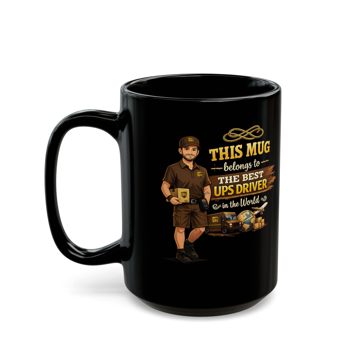 Best Delivery Driver Mug  This Mug Belongs To The Best Shipping Courier in the Universe, Delivery Driver Coffee Mug Gift