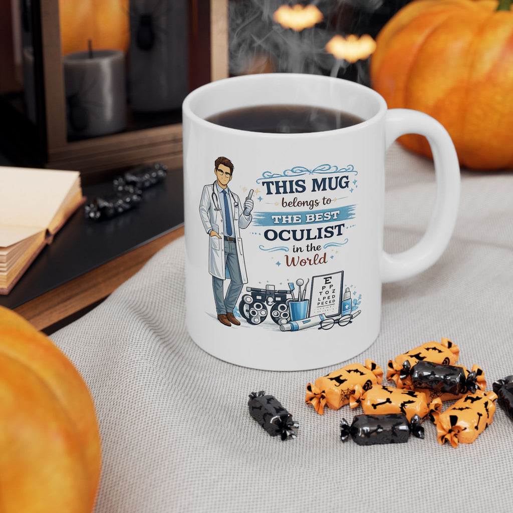 Best Oculist Mug  This Mug Belongs To The Best Oculist in the World, Eye Doctor Coffee Mug Gift