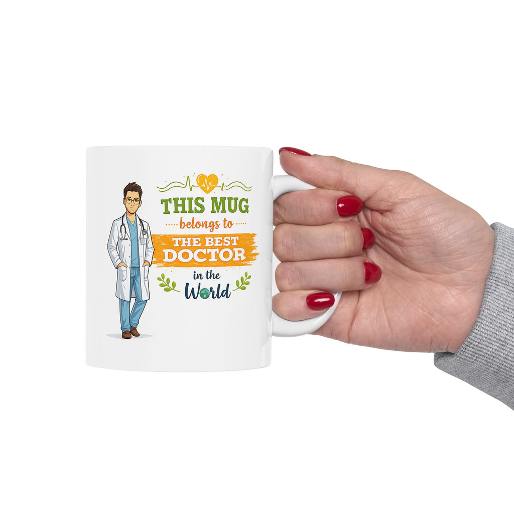 Best Doctor Mug  Funny Doctor Coffee Mug Gift, This Mug Belongs To Doctor, Medical Gift for Doctors