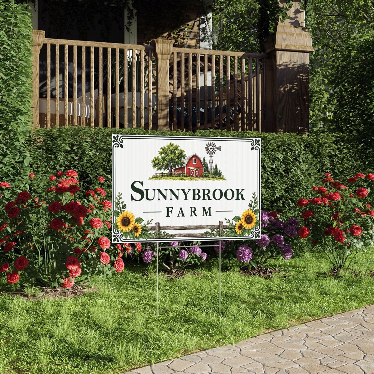 Personalized Farm Yard Sign – Custom Farm & Property Name Sign Y9