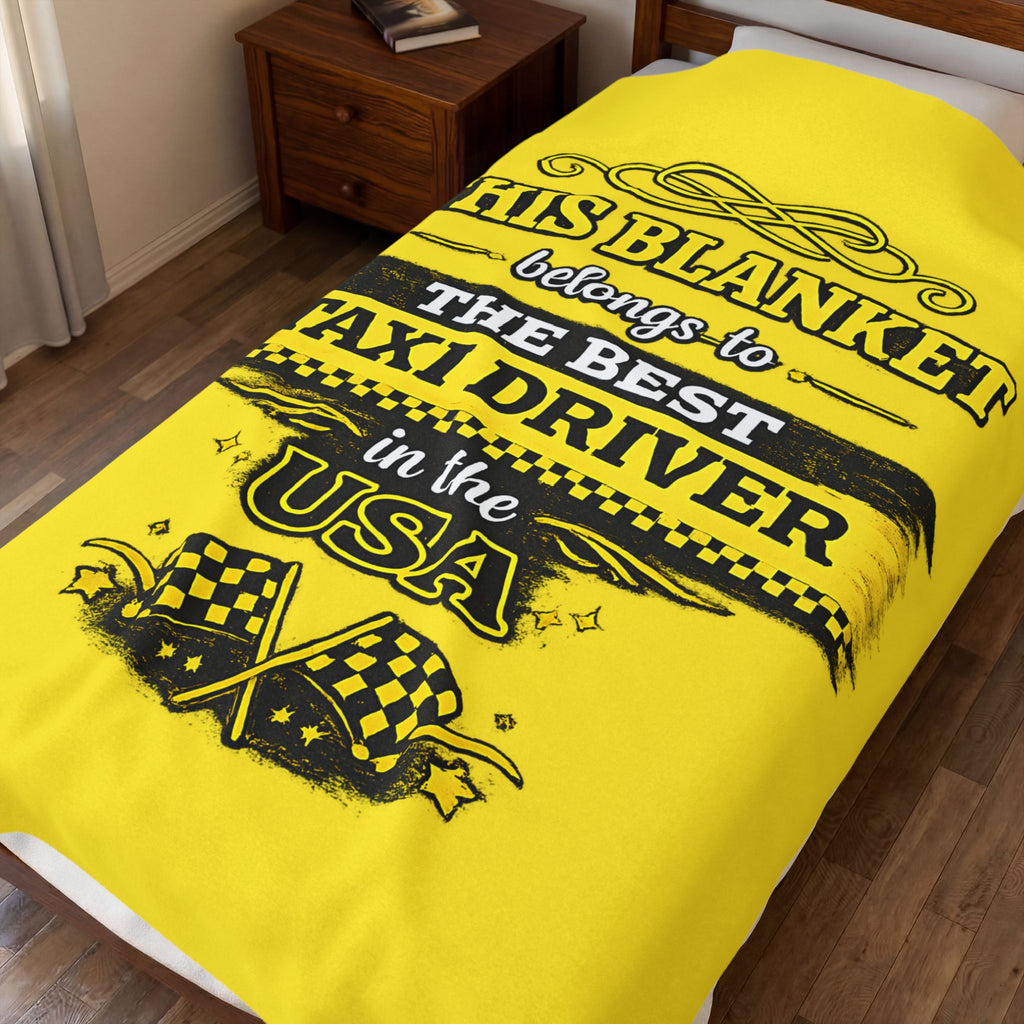 Best Taxi Driver Blanket Gift for Taxi Driver  Funny Cab Driver Gift  USA Taxi Appreciation Throw