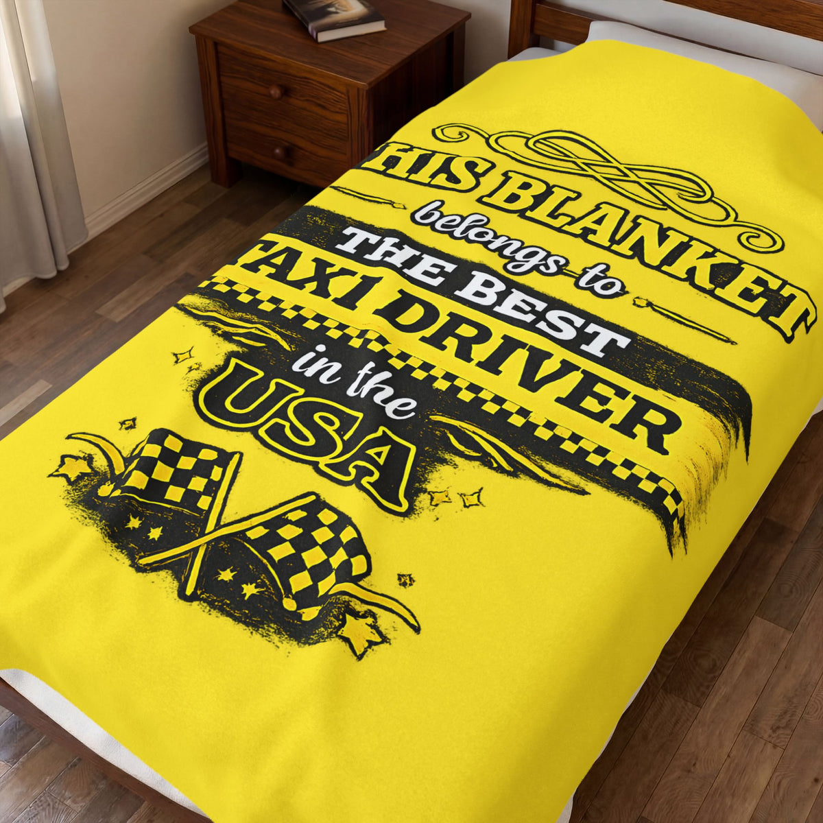 Best Taxi Driver Blanket Gift for Taxi Driver  Funny Cab Driver Gift  USA Taxi Appreciation Throw