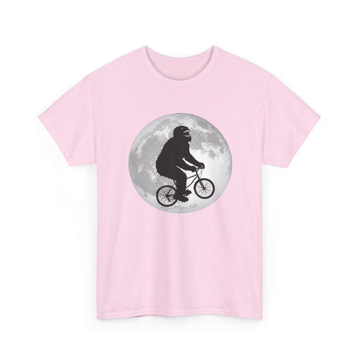 Bigfoot Bicycle T-Shirt – Moon & Nature Adventure Graphic Tee