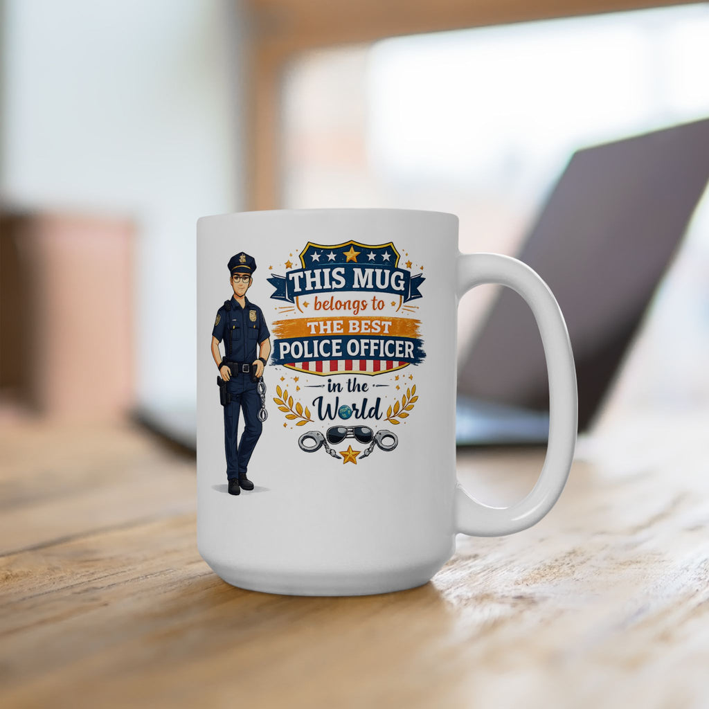 Best Police Officer Mug This Mug Belongs To The Best Police Officer in The World, Police Gift Coffee Mug