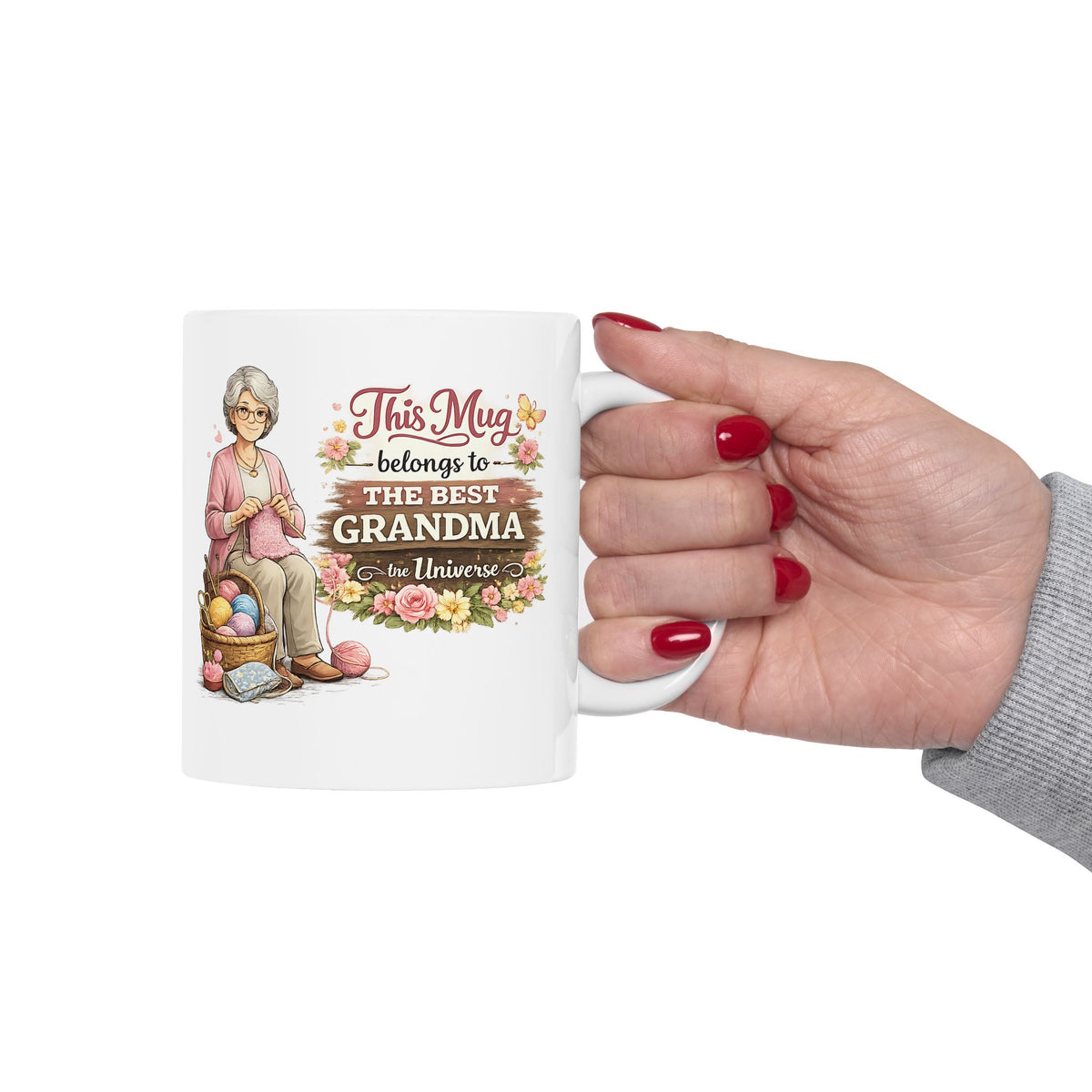 Best Grandma Mug This Mug Belongs To The Best Grandma in the Universe, Grandma Coffee Mug Gift