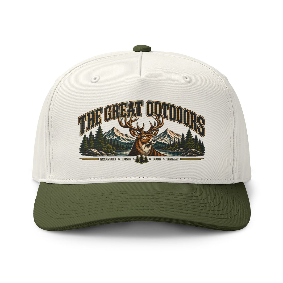 Great Outdoors Deer Two-Tone Cap – Hunting & Outdoor Adventure Hat