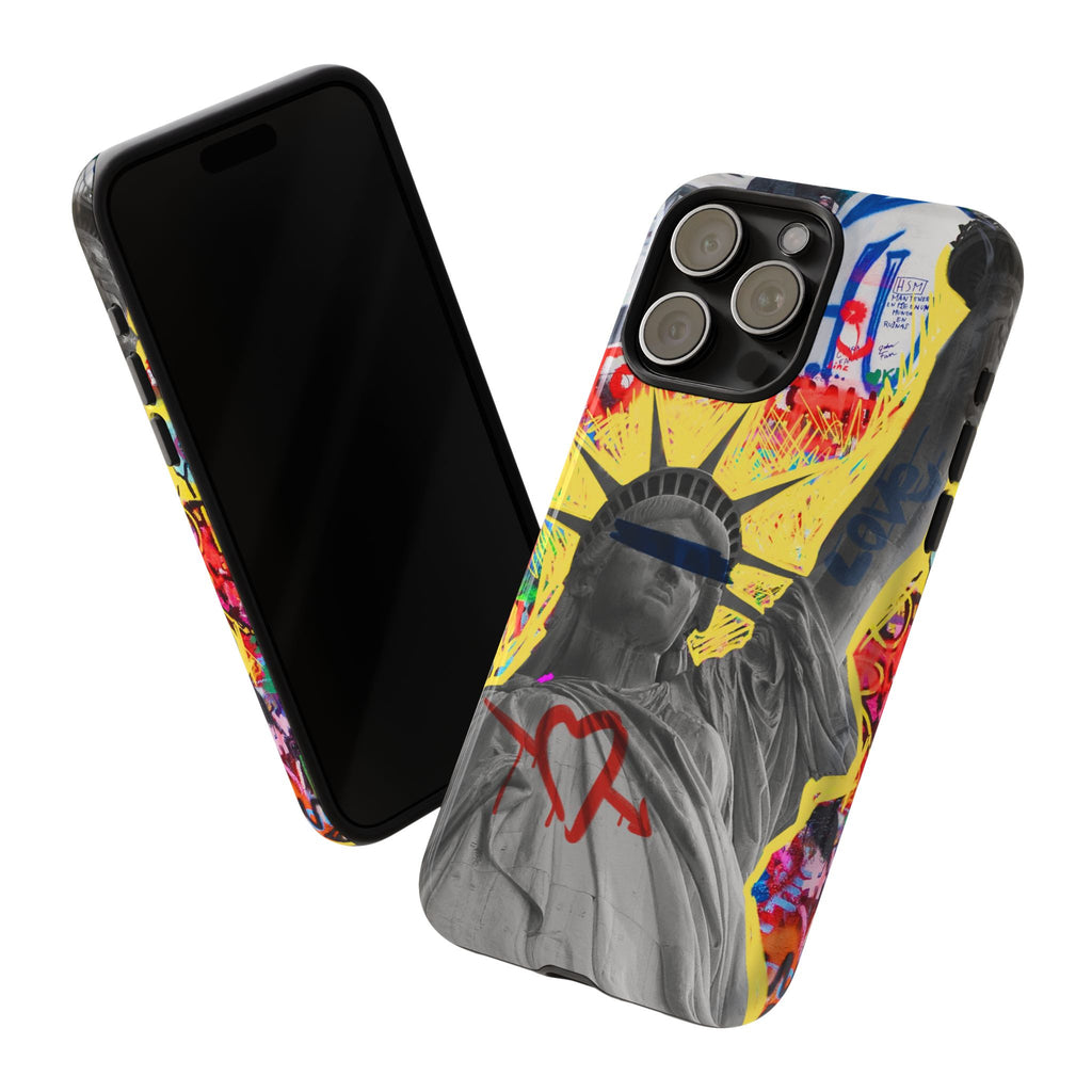 New York Street Art Phone Case – Statue of Liberty Tough Case