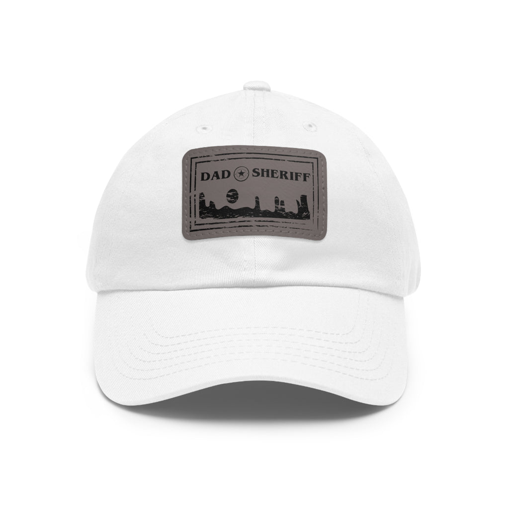 Dad Sheriff Leather Patch Hat – Western Law Enforcement Baseball Cap