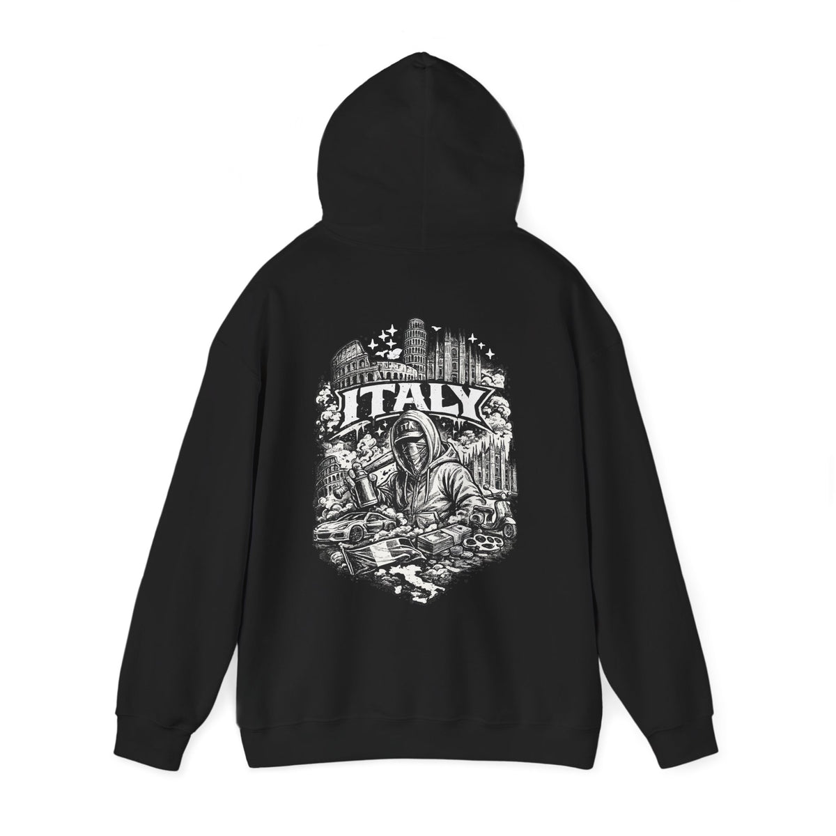Italy Graphic Hoodie Vintage Travel & Culture Sweatshirt