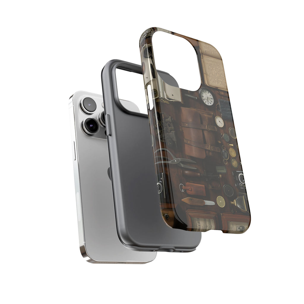 Vintage Explorer Tough Phone Case – Antique Adventure Collage