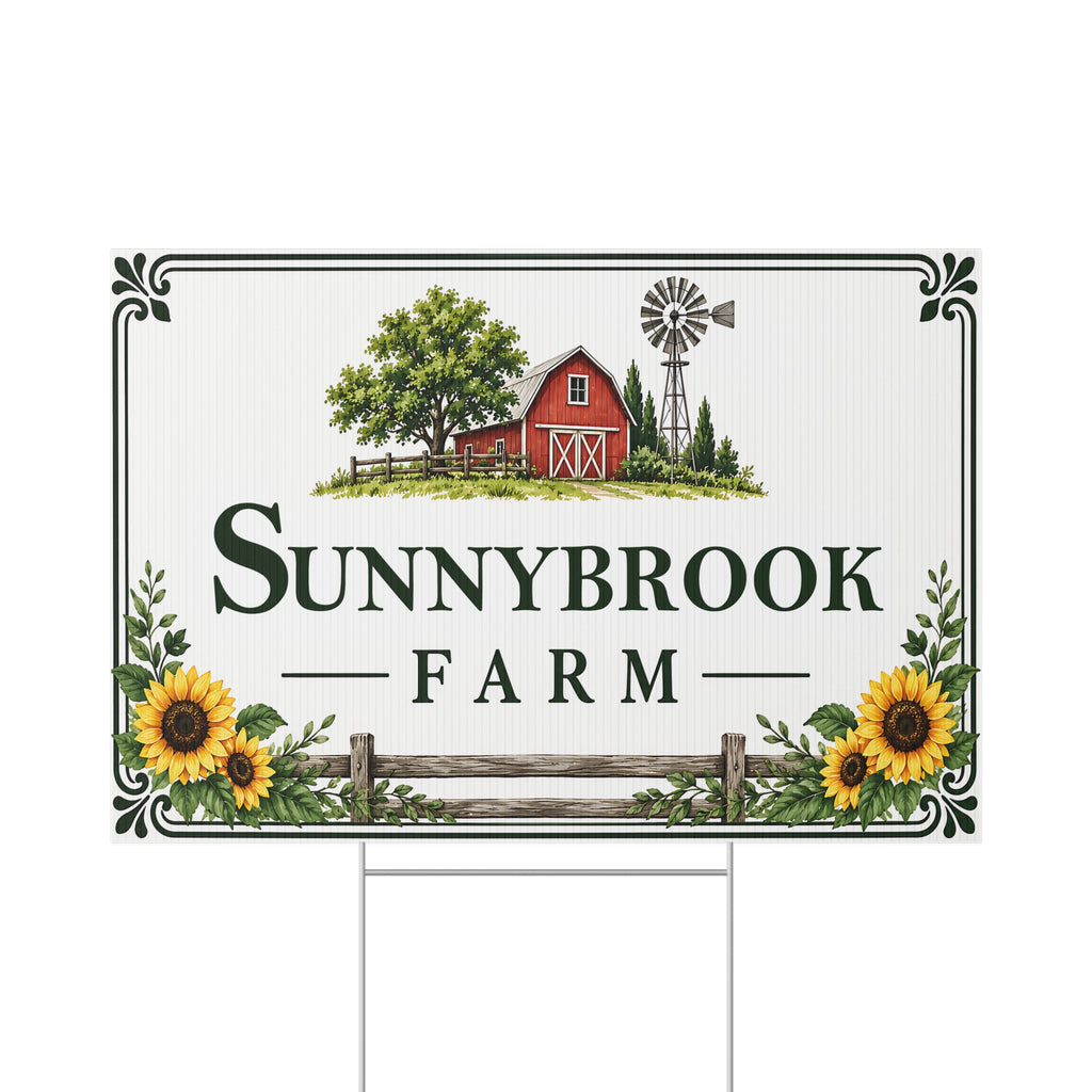 Personalized Farm Yard Sign – Custom Farm & Property Name Sign Y9