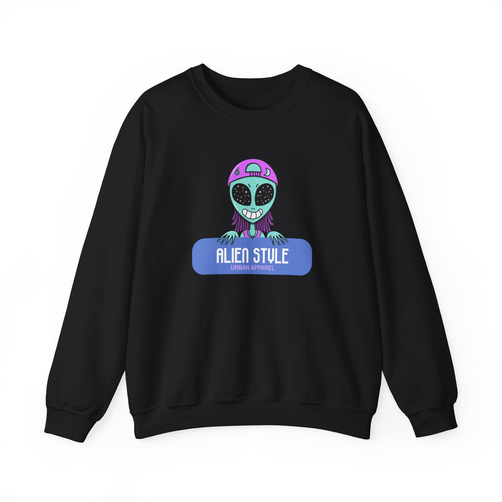 Alien Style Urban Sweatshirt, Unisex Crewneck