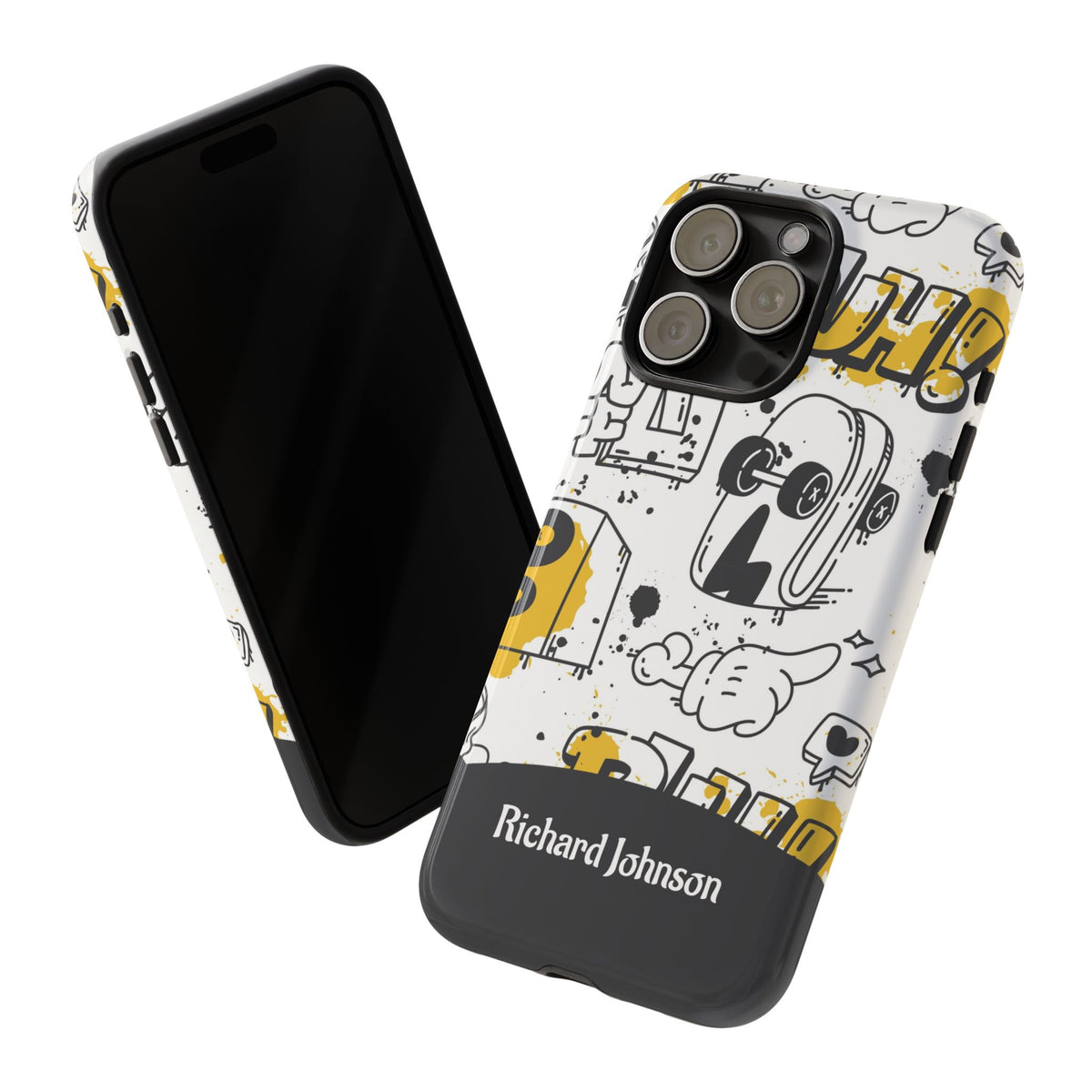 Personalized Graffiti Phone Case with Name – Urban Doodle Tough Case