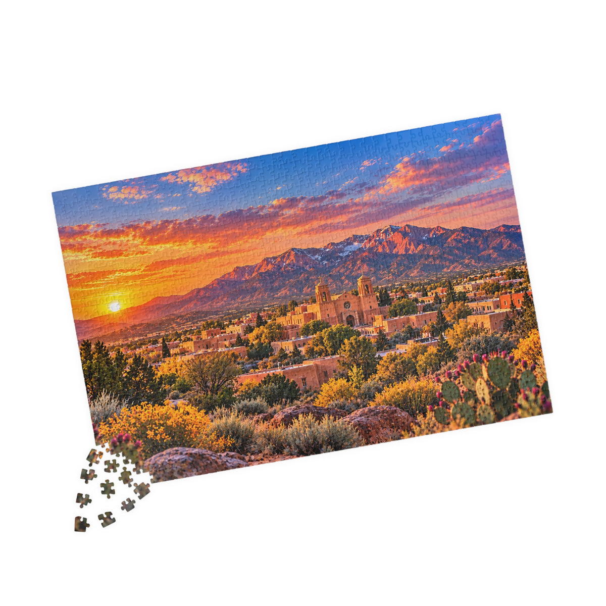 New Mexico Puzzle – Southwest Desert Landscape Jigsaw Puzzle (110, 252, 520, 1014-piece)
