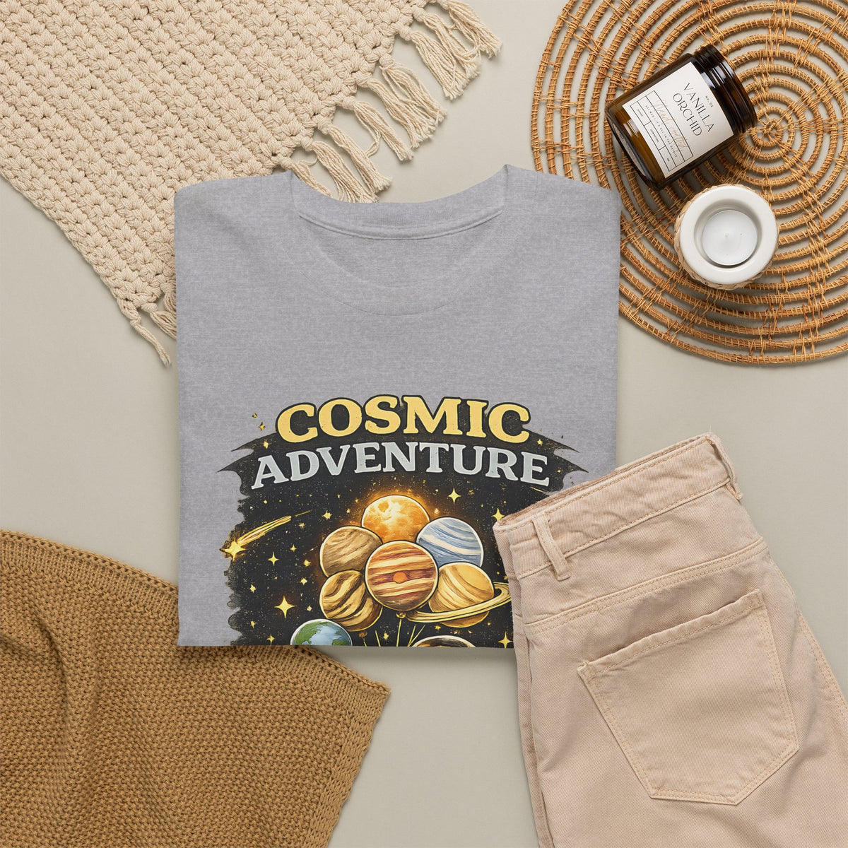 Astronaut Dog T-Shirt – Space Adventure Cosmic Graphic Tee