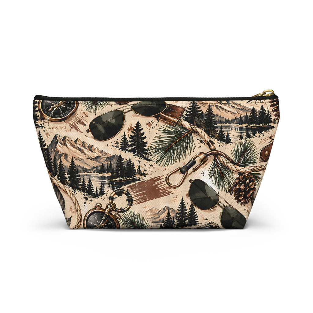 Mountain Adventure Pouch – Vintage Outdoor Explorer Print