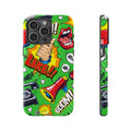 Retro Comic Collage Phone Case – Colorful Pop Art Tough Case