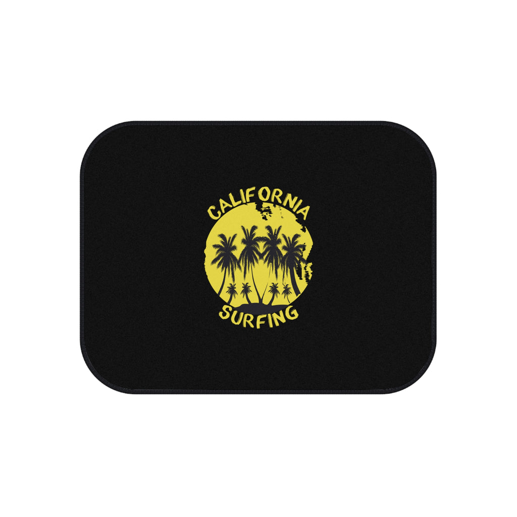 California Surf Car Floor Mats – Palm Trees 4-Piece Set