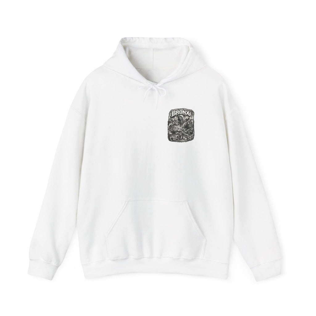 Bronx Street Art Hoodie Urban Graffiti Train & Boombox Pullover