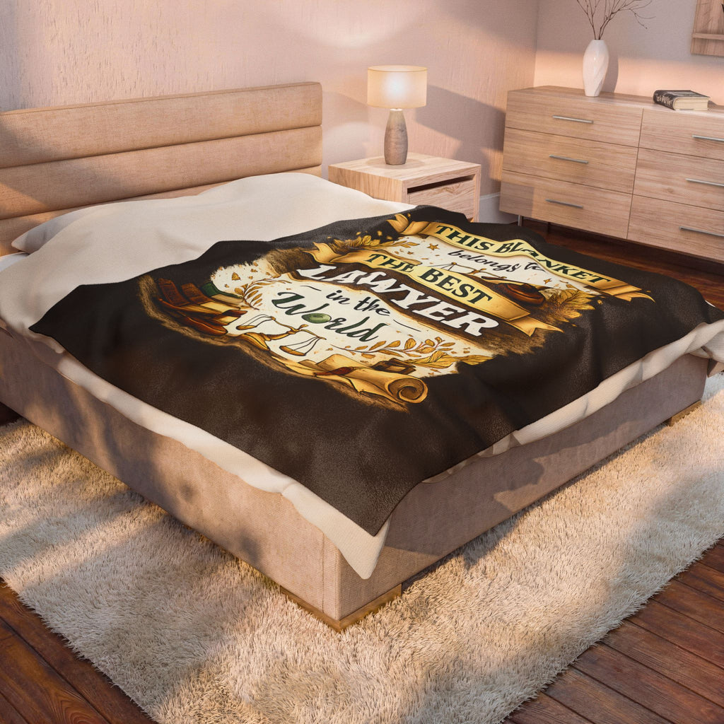 Best Lawyer Blanket Gift This Blanket Belongs to The Best Lawyer in the World  Funny Attorney Throw  Graduation Gift