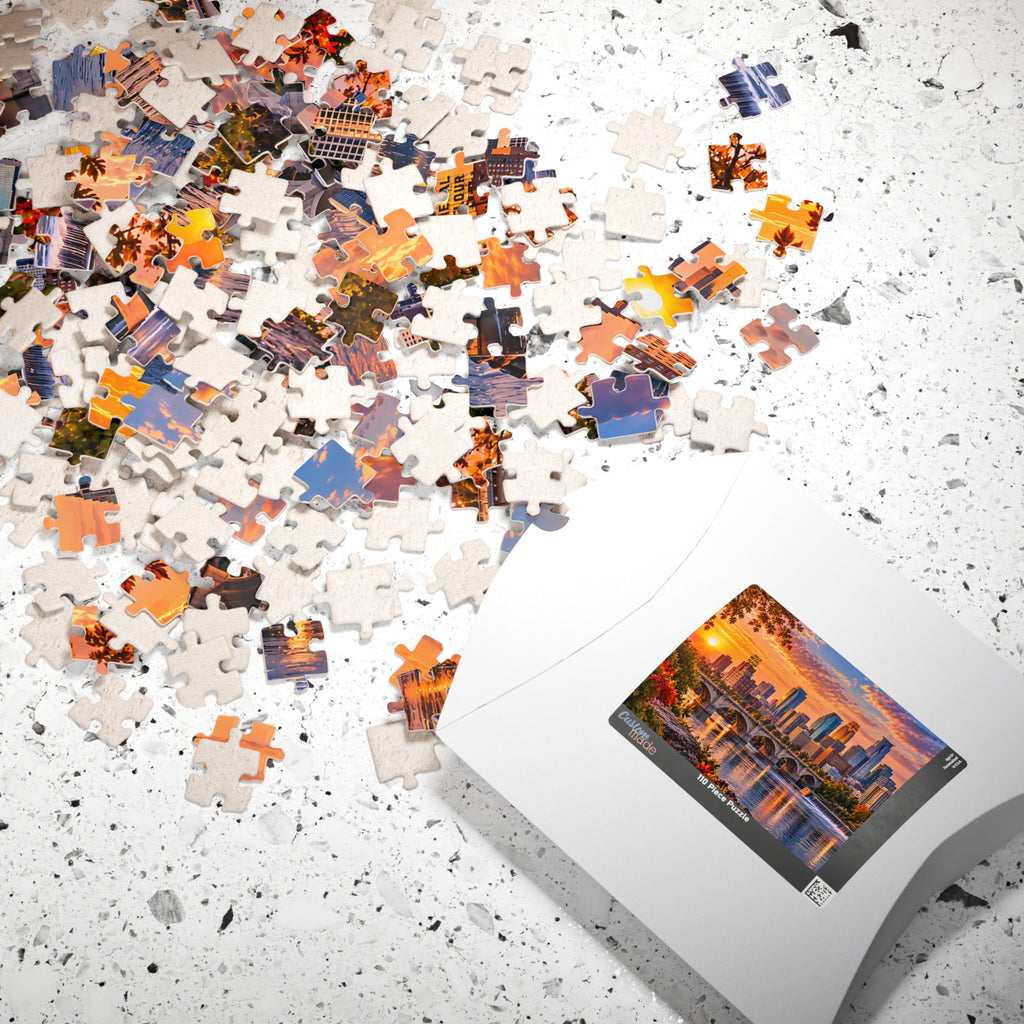 Minneapolis Minnesota Puzzle – City Skyline Jigsaw Puzzle (110, 252, 520, 1014-piece)