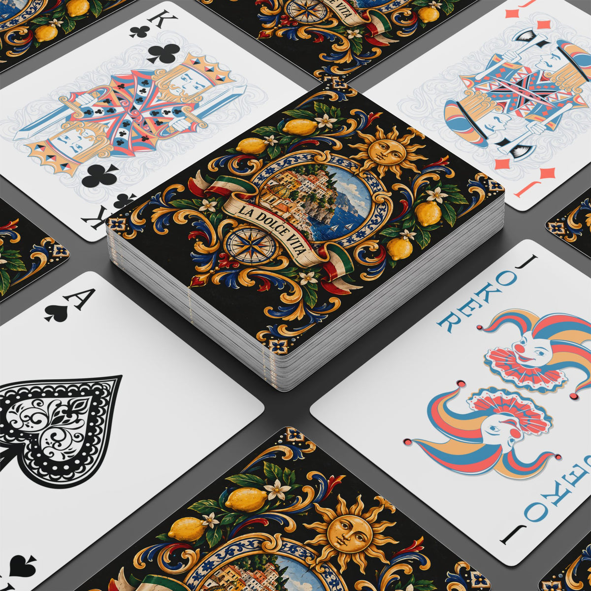 La Dolce Vita Poker Playing Cards – Italian Amalfi Design